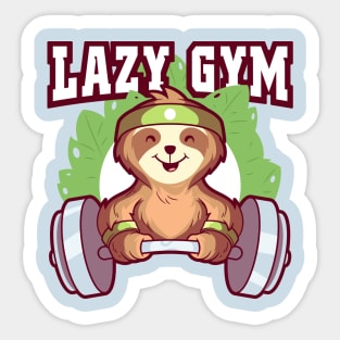 Lazy Gym Sticker